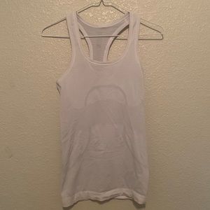 White Lululemon Swiftly Tank Full Length